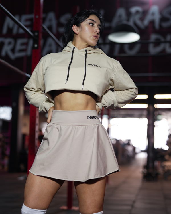 Falda beige