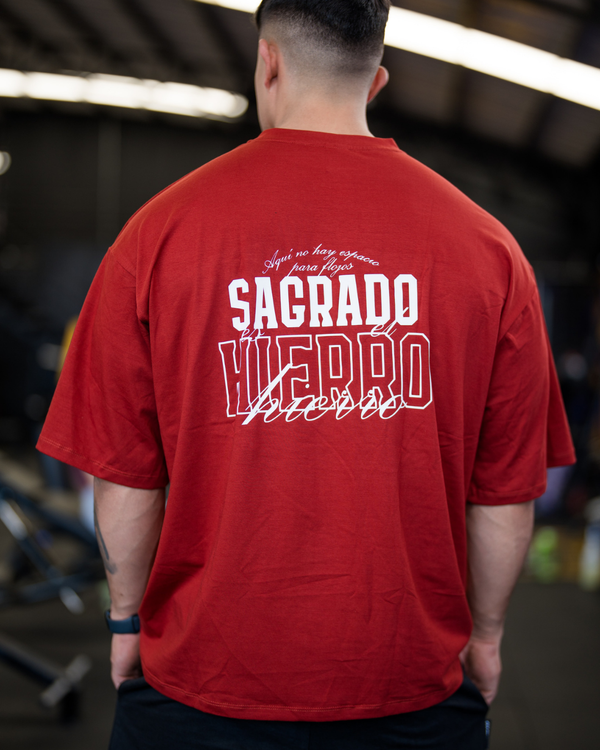 Camiseta Oversize Terracota Sagrado es el Hierro