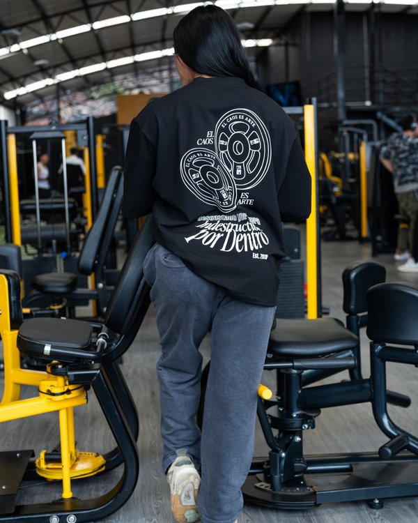 Camisetas Oversize Negra Acid