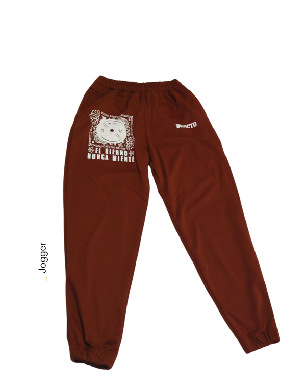Jogger Dama terracota