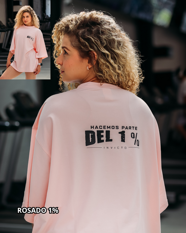 Camisetas Oversize Rosada 1%