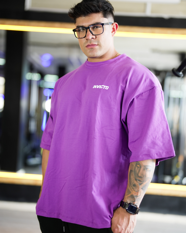 Camiseta Oversize Morado Básico