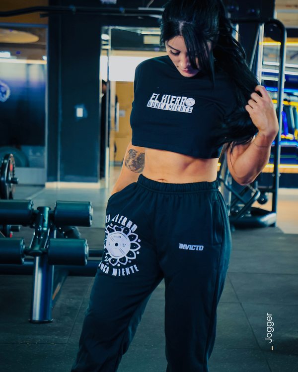 Jogger Dama Negro Colección Hierro