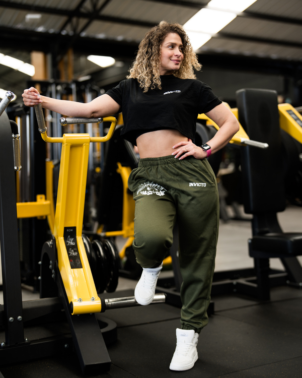Conjunto Dama Negro- Verde  Muscle mommys