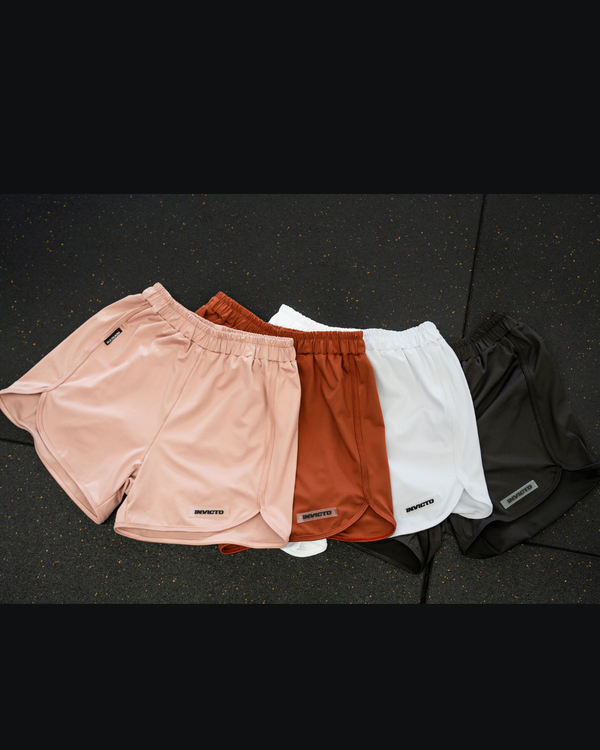 Pack de 4 pantalonetas cortas Terracota, Blanca, Beige, Negra