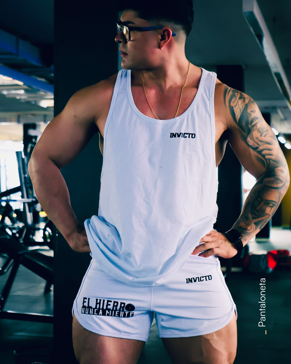 Pantaloneta corta blanca Colección Hierro