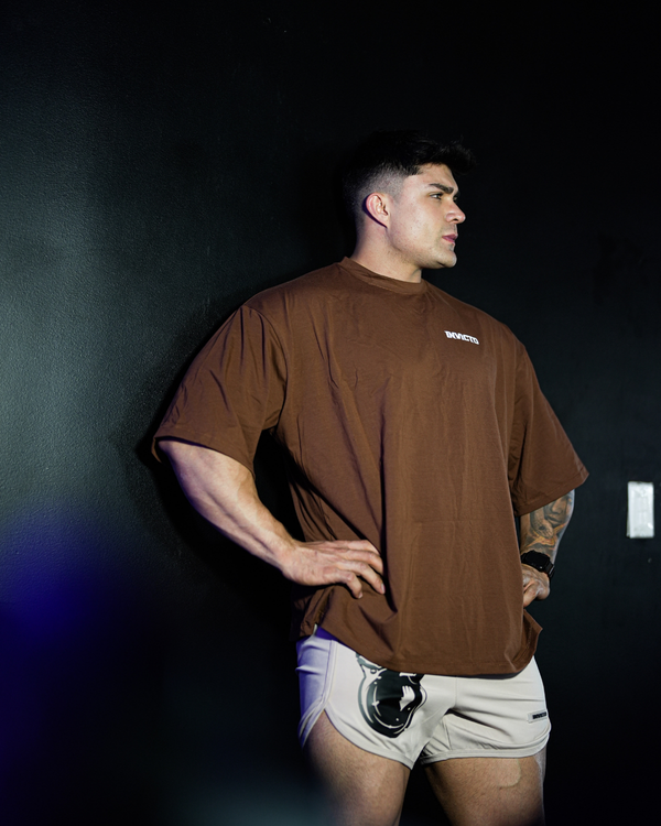 Camiseta Oversize Cafe Básico