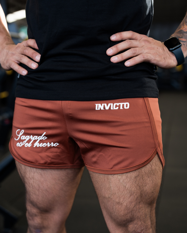 Pantaloneta corta Terracota sagrado es el hierro