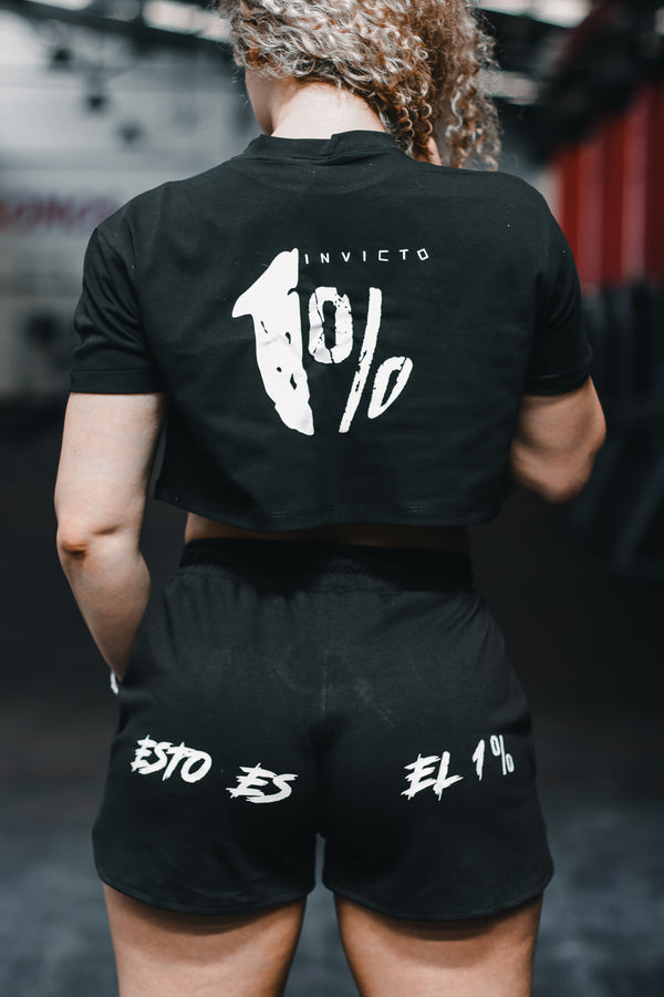 Camiseta corta Negra 1%