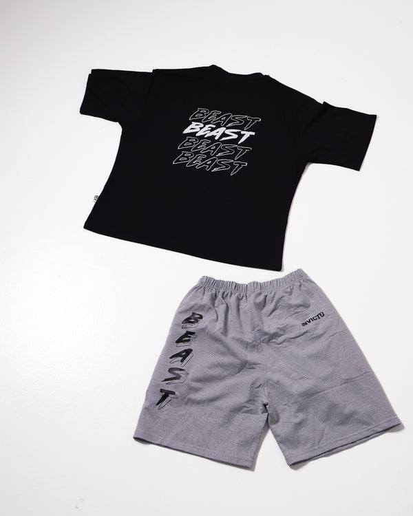 Set Caballero Negro-Gris Beast