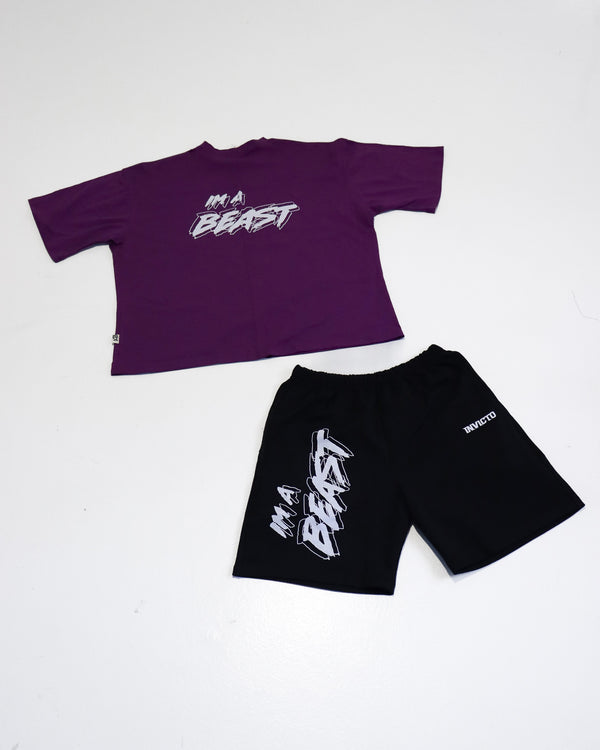 Set Caballero Morado-Negro